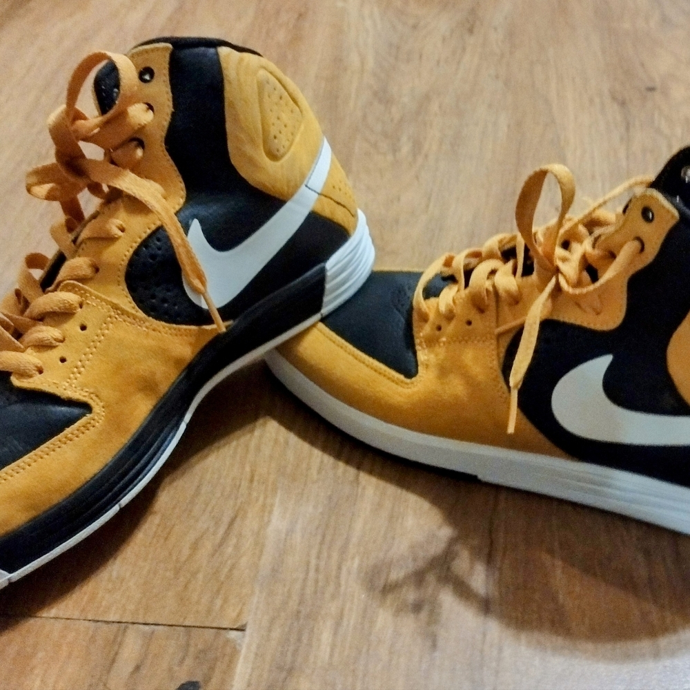 Rare Nike SB Paul rodriguez 7 high black yellow white men's - Picture 10 of 12